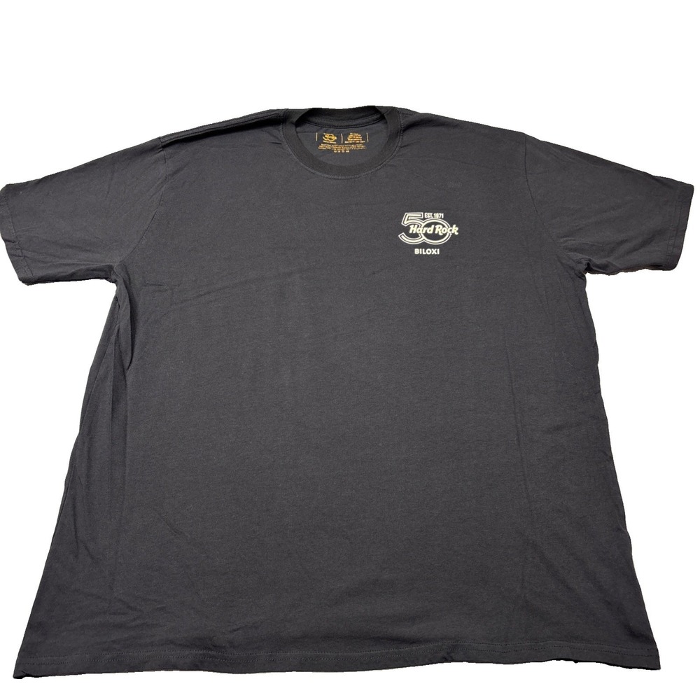 Hard Rock Cafe Mens Womens 2XL 50th Anniversary Biloxi Limited Edition Tshirt